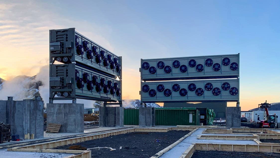 Climeworks direct air capture plant