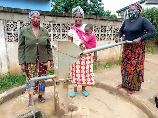 Community safe water point, Western Province, Zambia