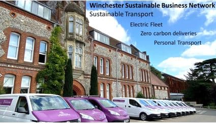 Sustainable Transport live event - electric vehicles at the University of Winchester