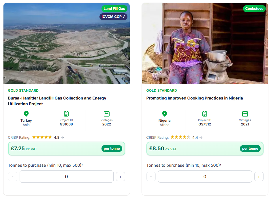 Our Carbon Marketplace Dashboard