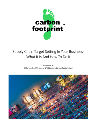 Supply Chain Target Setting White Paper Cover